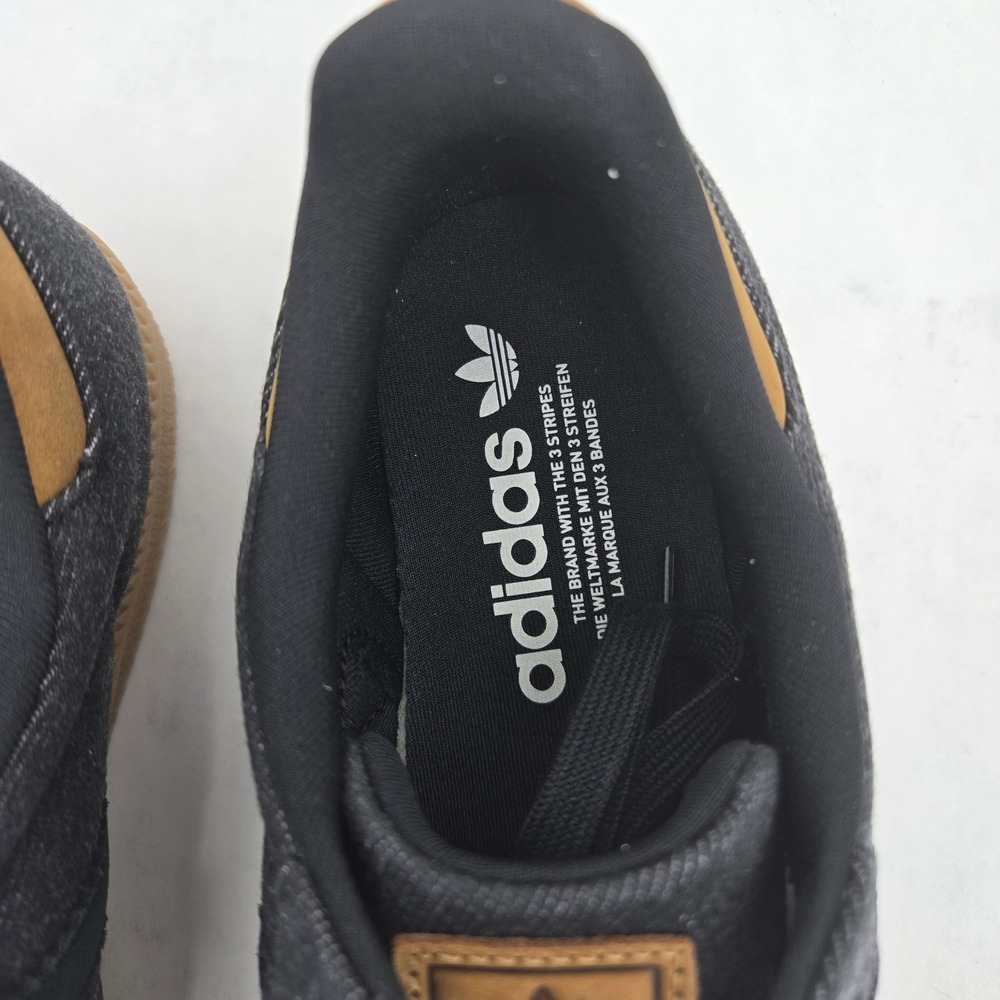 Adidas Samba OG Black Denim Suede Gum Sole Sneakers IH6817 Mens 6.5 Women 7.5 - Picture 11 of 14